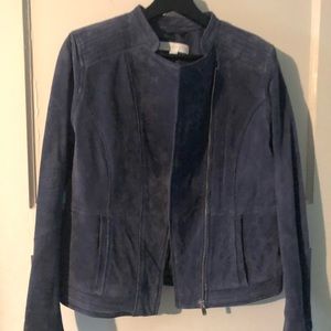 Blue moto jacket